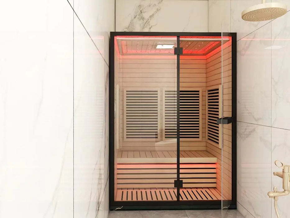 The North Star Sauna Cedar Wood Dry and Wet Steam Sauna Rooms