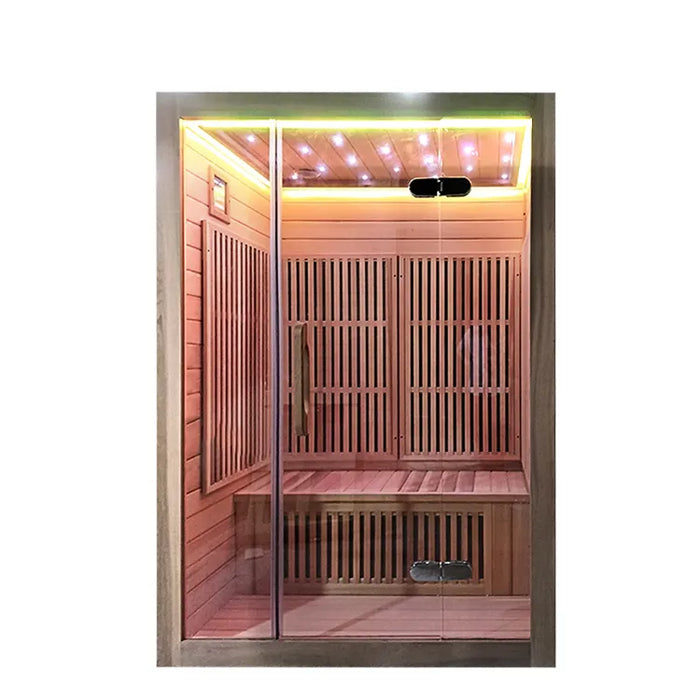 The North Star Sauna Cedar Wood Dry and Wet Steam Sauna Rooms